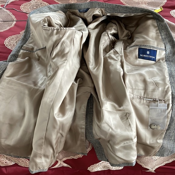 Nordstrom Men’s Blazer Sport Coat Jacket Multi color Plaid Size 38R - Picture 12 of 13